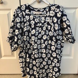 Loft Short Sleeve Blouse Size XXL